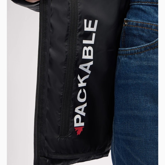 🇨🇦 Pajar ASTRAL WOMEN'S LIGHTWEIGHT PACKABLE Black Hoodie Quilted PUFFER L - Picture 5 of 12